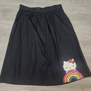 Hello Kitty Black A-Line Skirt